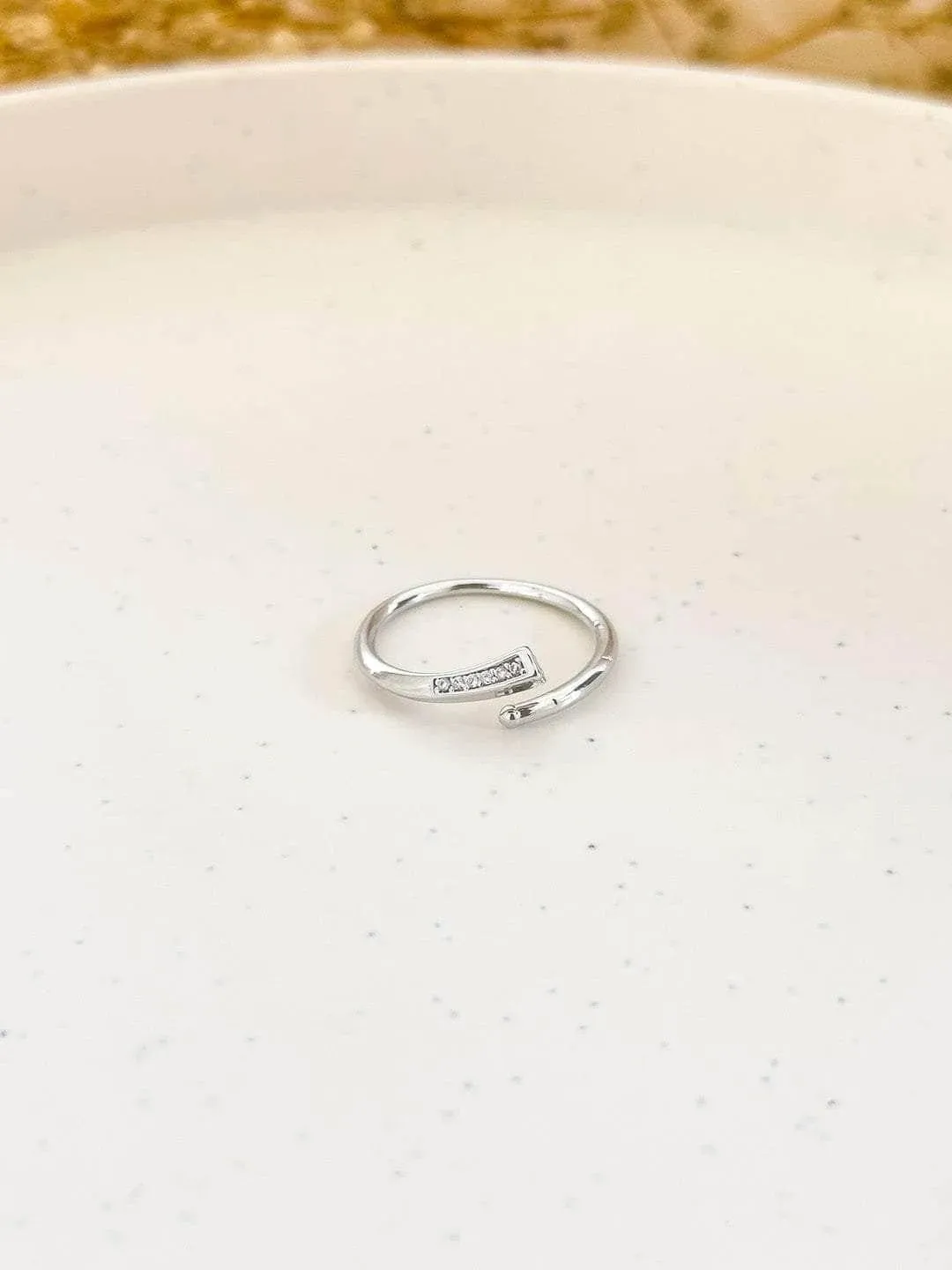 Stainless Steel Minimalist Spiral Nail Ring