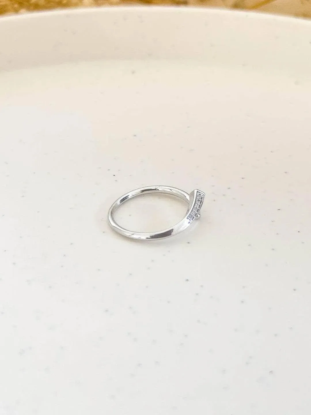 Stainless Steel Minimalist Spiral Nail Ring