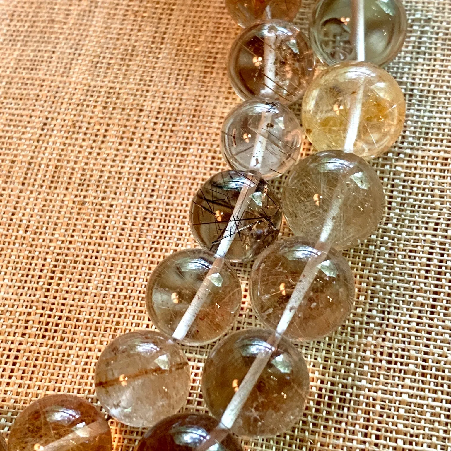 Strand of Rutilated Quartz