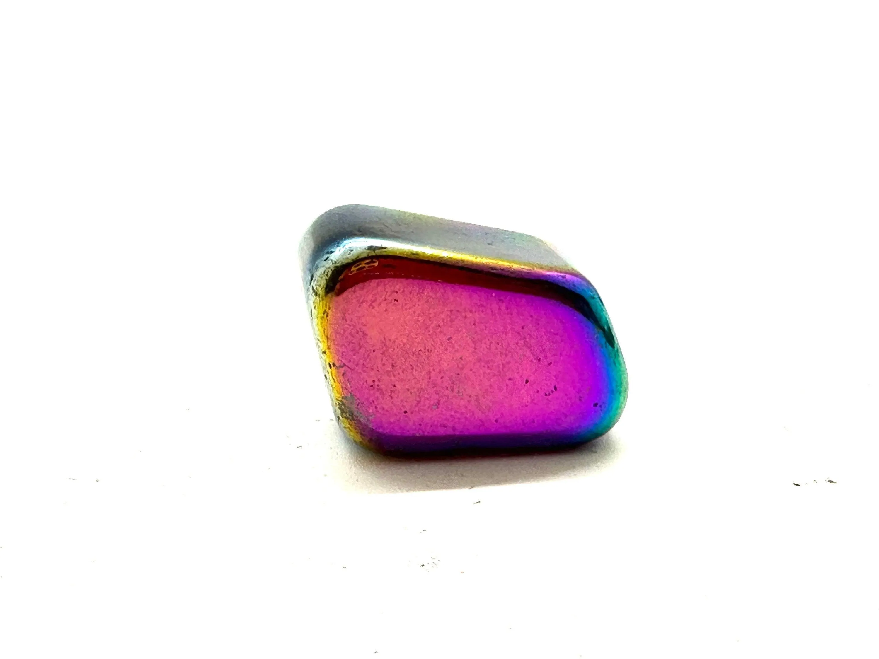 Titanium Aura Tumbled Stone