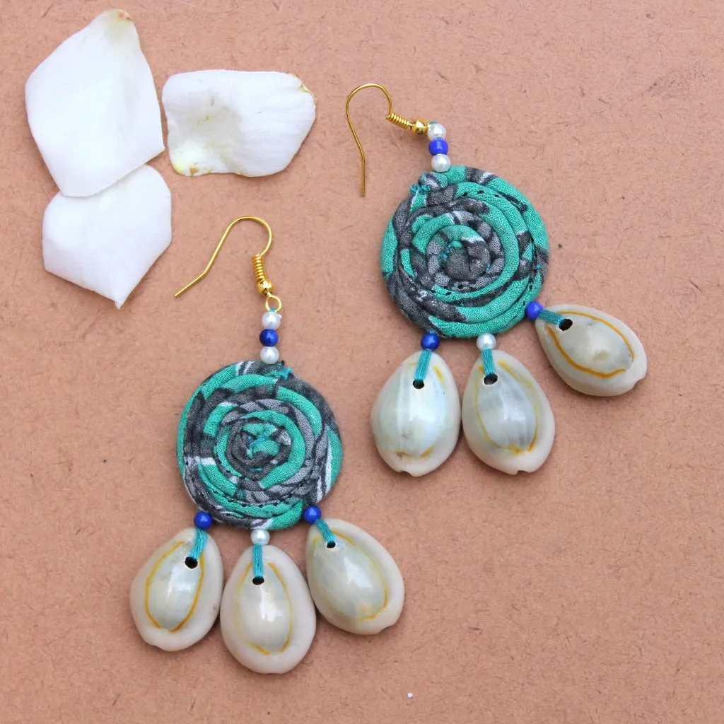 Turquoise boho earring