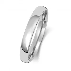 Wedding Band 9K Slight Court 3 mm-1.4 Wedding  Ring W113WM