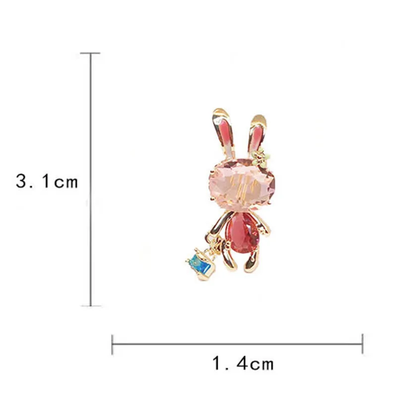 Women's Pink Bunny Little Rabbit Brooch